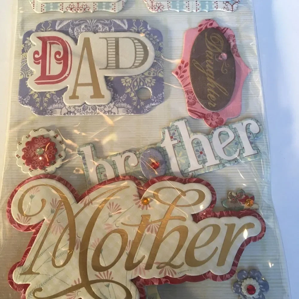 3 Dimensional Sticker Appliqués for Family!